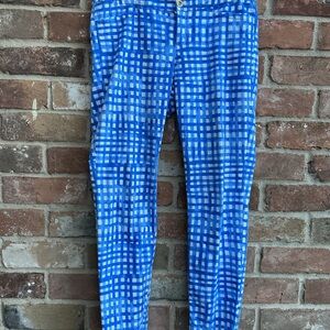Lilly Pultizer  Checked Slim Pants size medium